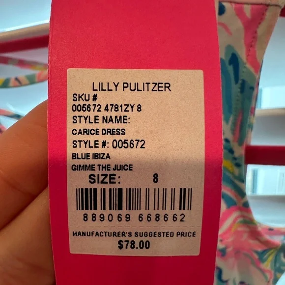 *NWT* Girls Lilly Pulitzer Dress. Size 8. New condition. - Picture 6 of 11